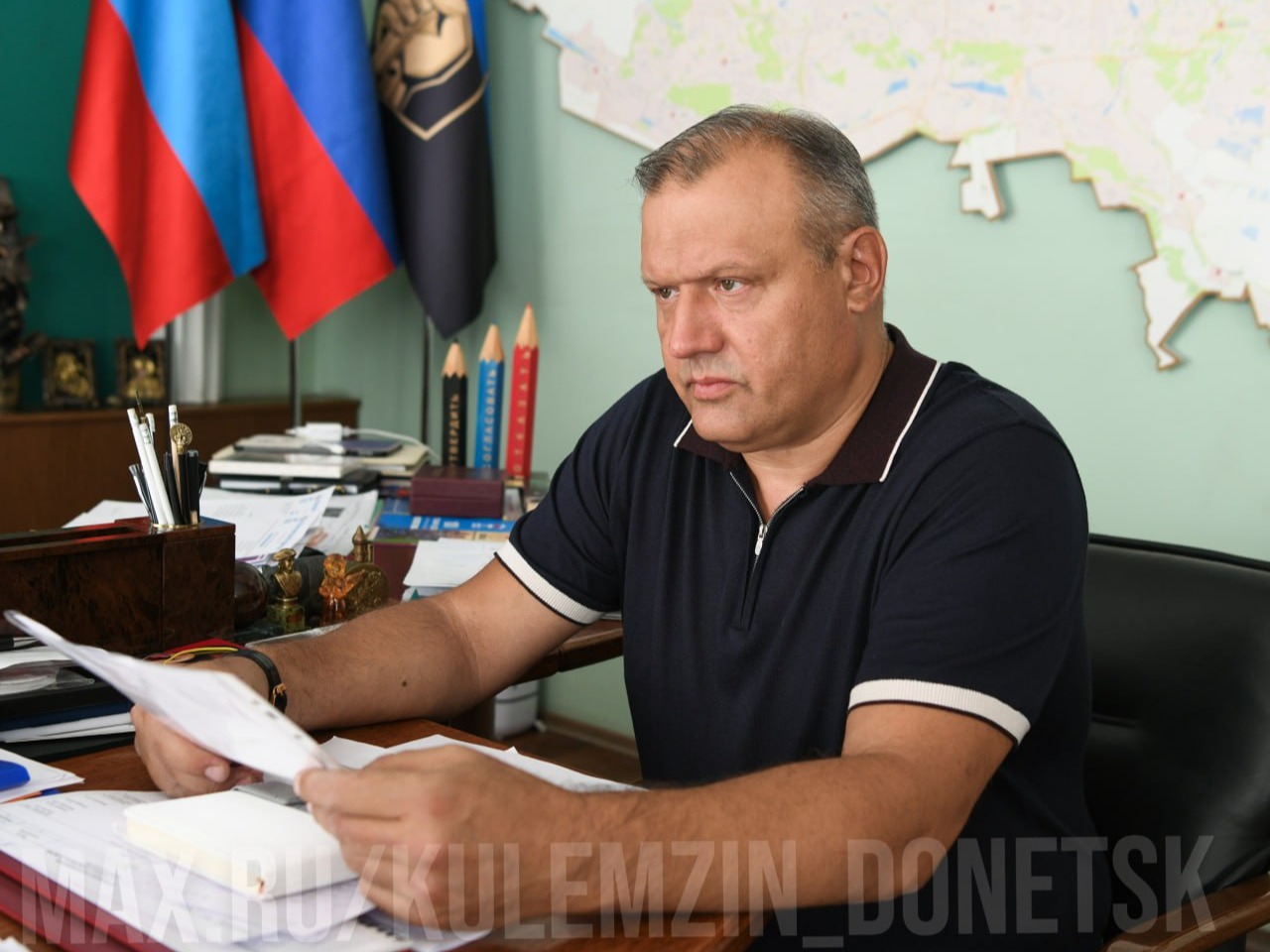 Алексей Кулемзин встретился с президентом Федерации автомобильного и мотоциклетного спорта ДНР Владимиром Бодачевским.